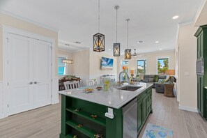 Maison, 3 chambres | Cuisine privée | Réfrigérateur, four, cafetière/bouilloire, grille-pain