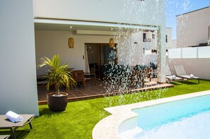 A heated pool