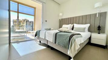 Suite Comfort, vistes al mar | 2 dormitoris, espai de treball apte per a portàtils i wifi gratuïta