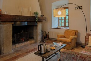 TV, fireplace, DVD player, table tennis - LA CHARTREUSE DE LA SYLVE BÉNITE, family home (Villages du Lac de Paladru)