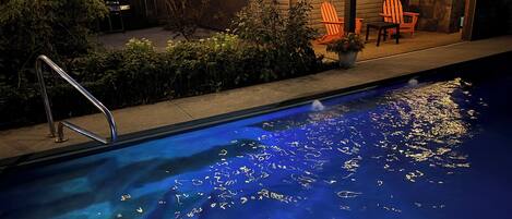 A heated pool