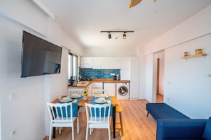 95-cm flat-screen TV with satellite channels, TV
