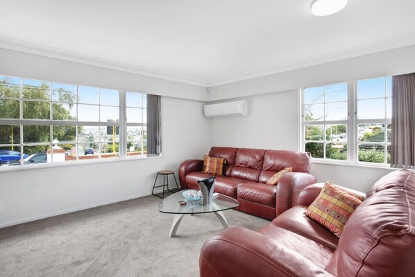TV - Sunlit Glow Home with Parking and Air-con (Auckland Central Suburbs)
