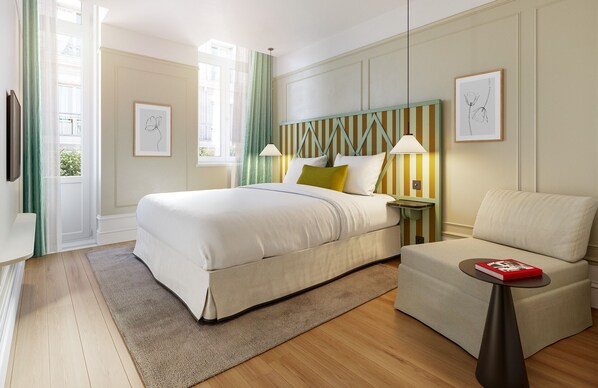 Quarto (Elegance) | Escrivaninha, espaço de trabalho para notebook, Wi-Fi de cortesia