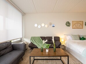 1 bedroom, desk, WiFi, bed sheets