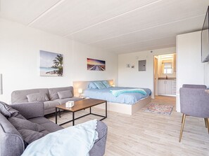 1 chambre, bureau, Wi-Fi, draps fournis