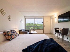 1 bedroom, desk, WiFi, bed sheets