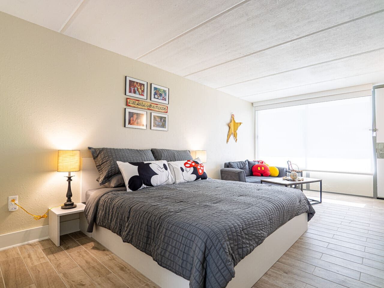 1 bedroom, desk, WiFi, bed sheets