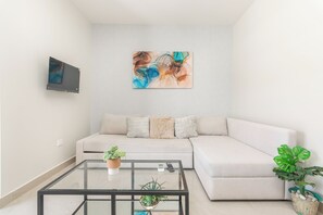 Lägenhet - balkong | Vardagsrum | LED-tv