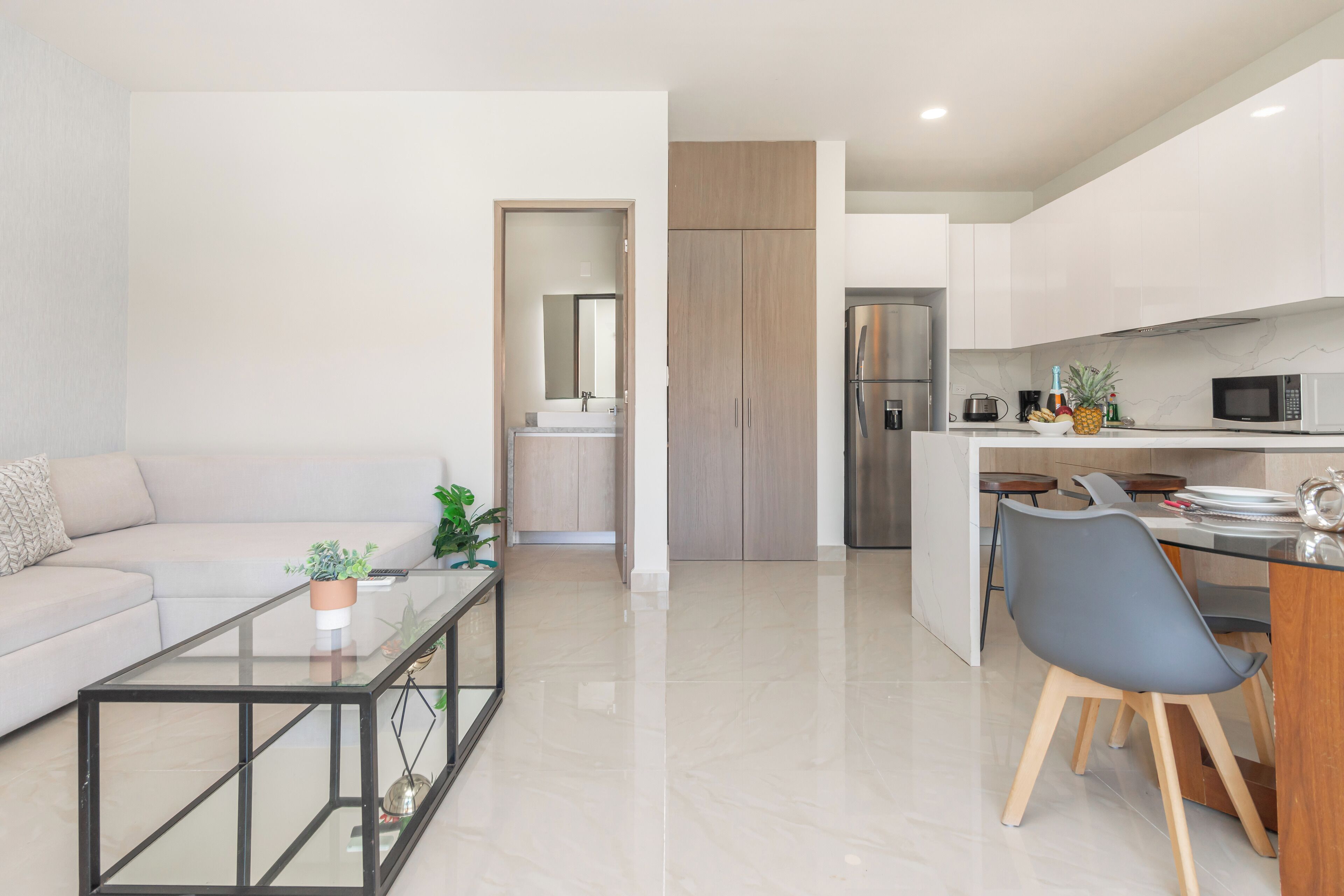 Departamento, balcón | Área de sala de estar | Televisión LED 