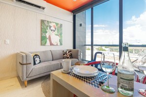 Design appartement | Woonruimte | Ledtelevisie