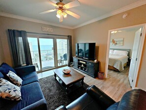 Condo, Multiple Beds, Hot Tub (Crystal Tower 702) | Living area - Crystal Tower 702 (Gulf Shores)