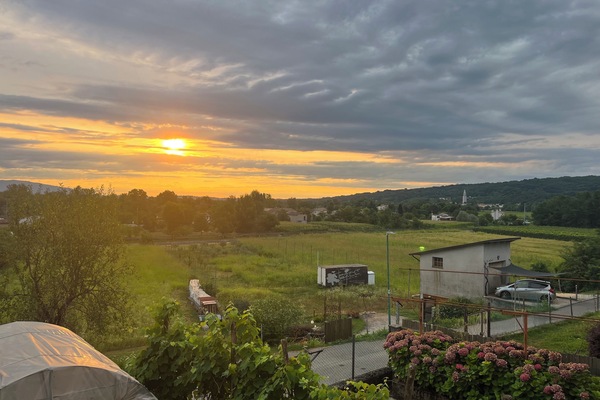 Blick von der Unterkunft