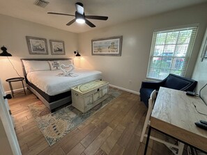 1 bedroom, desk, WiFi, bed sheets