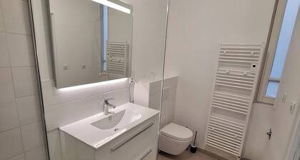 Appartement T2 rénové, avec jardin, garage, proche du centre, bien accessible.