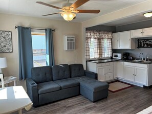 TV - This cozy house has been completely remodeled inside and features three bedrooms. (Helena)