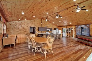 Dining - Charming Lakefront Cabin with Private Dock & Gorgeous Views (Brantingham)