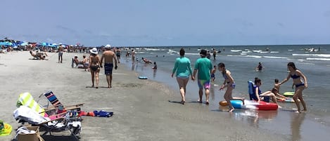 On the beach