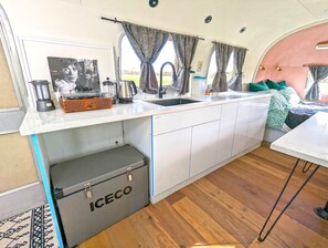 Interior - Mick Jagger Trailer - Mick Jagger Themed Airstream On Vineyard (Paso Robles)