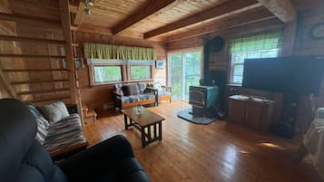 TV connectée, cheminée