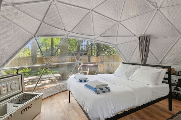 Tält Premium - 2 dubbelsängar - bubbelpool