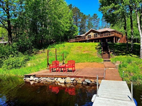 Nokomis Chain Home w/wd, firepit, dock, on trails