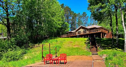 Nokomis Chain Home w/wd, firepit, dock, on trails