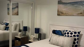 1 bedroom, iron/ironing board, travel crib, WiFi