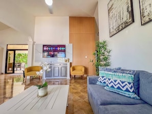 Villa, 5 chambres, piscine privée, vue sur le jardin | Salle de séjour