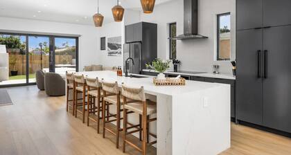 Modern New Build | 1 Block from Ocean + Shops & Restaurants | Hot Tub + AC
