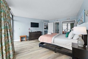 2 bedrooms, iron/ironing board, WiFi, bed sheets - 7th-Floor Oceanfront Condo | Sand Dunes Resort | Sleeps 8 (Myrtle Beach)