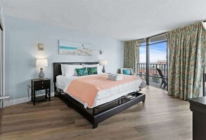 2 bedrooms, iron/ironing board, WiFi, bed sheets - Oceanfront Condo-Balcony, Resort, Beach Access (Myrtle Beach)