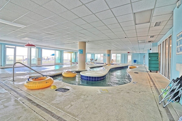 Indoor pool, a heated pool