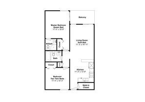 Floor plan - A Place at the Beach VI C309, Beautiful Oceanfront Escape in Myrtle Beach (Myrtle Beach)