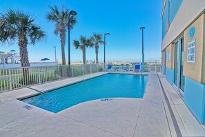 Indoor pool, a heated pool