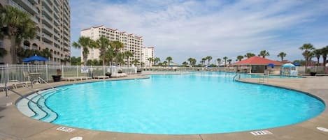 A heated pool