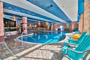 Indoor pool, a heated pool - Ocean View Bliss | Perfect Summer Escape | Relax | PG 1804 (Myrtle Beach)