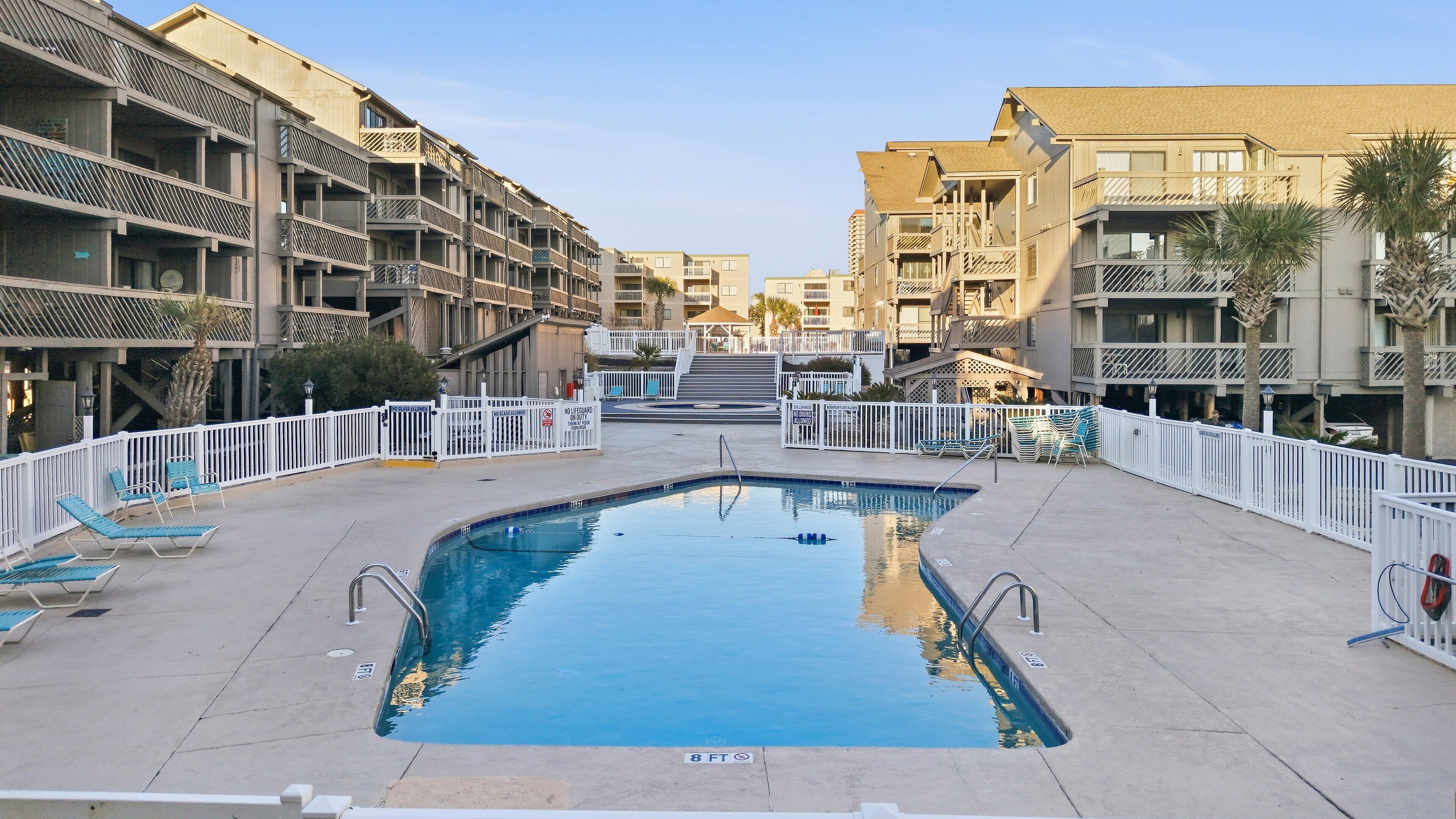 A heated pool