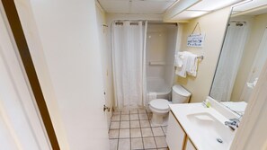 Shower, hair dryer, towels - Atlantica 602, Coastal Winter Paradise, Pool, Oceanfront Views (Myrtle Beach)