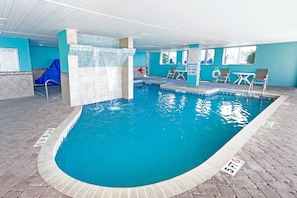 Indoor pool, a heated pool