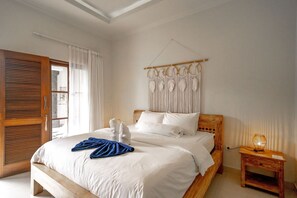 Villa, 3 Bedrooms, Pool View | 3 bedrooms, Egyptian cotton sheets, premium bedding, in-room safe - Kubu Kawan Bagus Villa Canggu (Canggu)