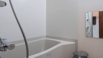 Pengering rambut, sandal, kloset, dan handuk