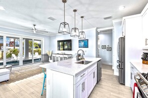 Fridge, microwave, oven, stovetop - Coastal Dream! Ocean Views / Pool / Seconds From The Beach / 2601S (New Smyrna Beach)