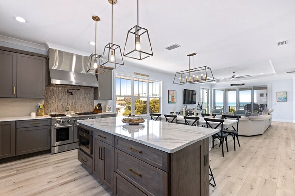 Fridge, microwave, oven, stovetop - Coastal Dream! Ocean Views / Pool / Seconds From The Beach / 2601S (New Smyrna Beach)