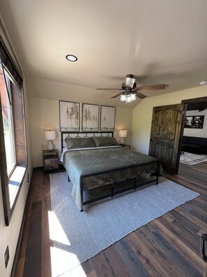 3 bedrooms, iron/ironing board, travel cot, WiFi