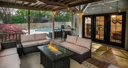 Rare~Boho~OutdoorOasis~Pool~Firepit~Grill~Kingbed~
