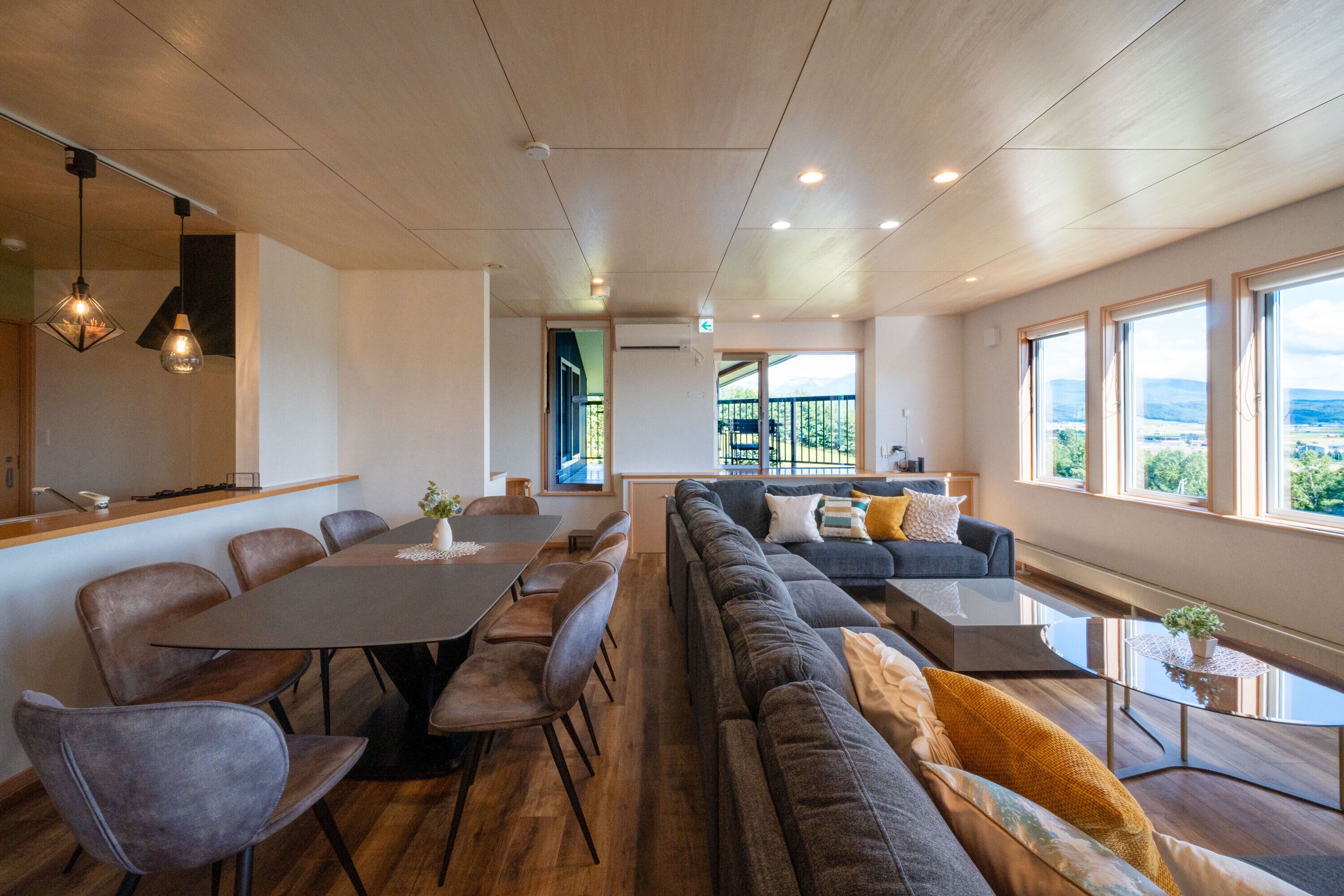 Een flatscreentelevisie