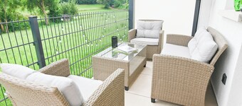 Entspannen und Verweilen - Ferienwohnung im Steigerwald mit Panoramablick