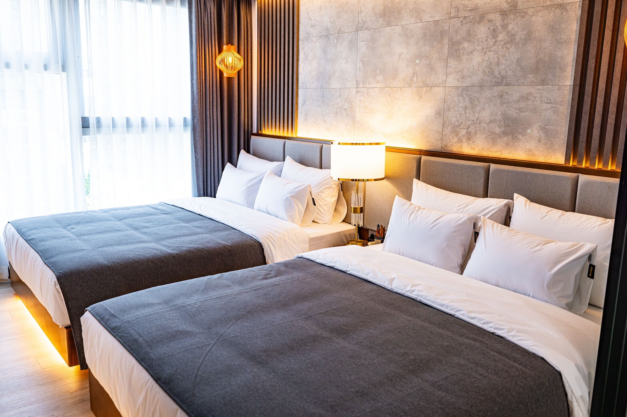 ファミリー ツインルーム | WiFi (無料)、ベッドシーツ