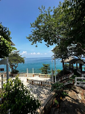 Uitzicht vanuit accommodatie